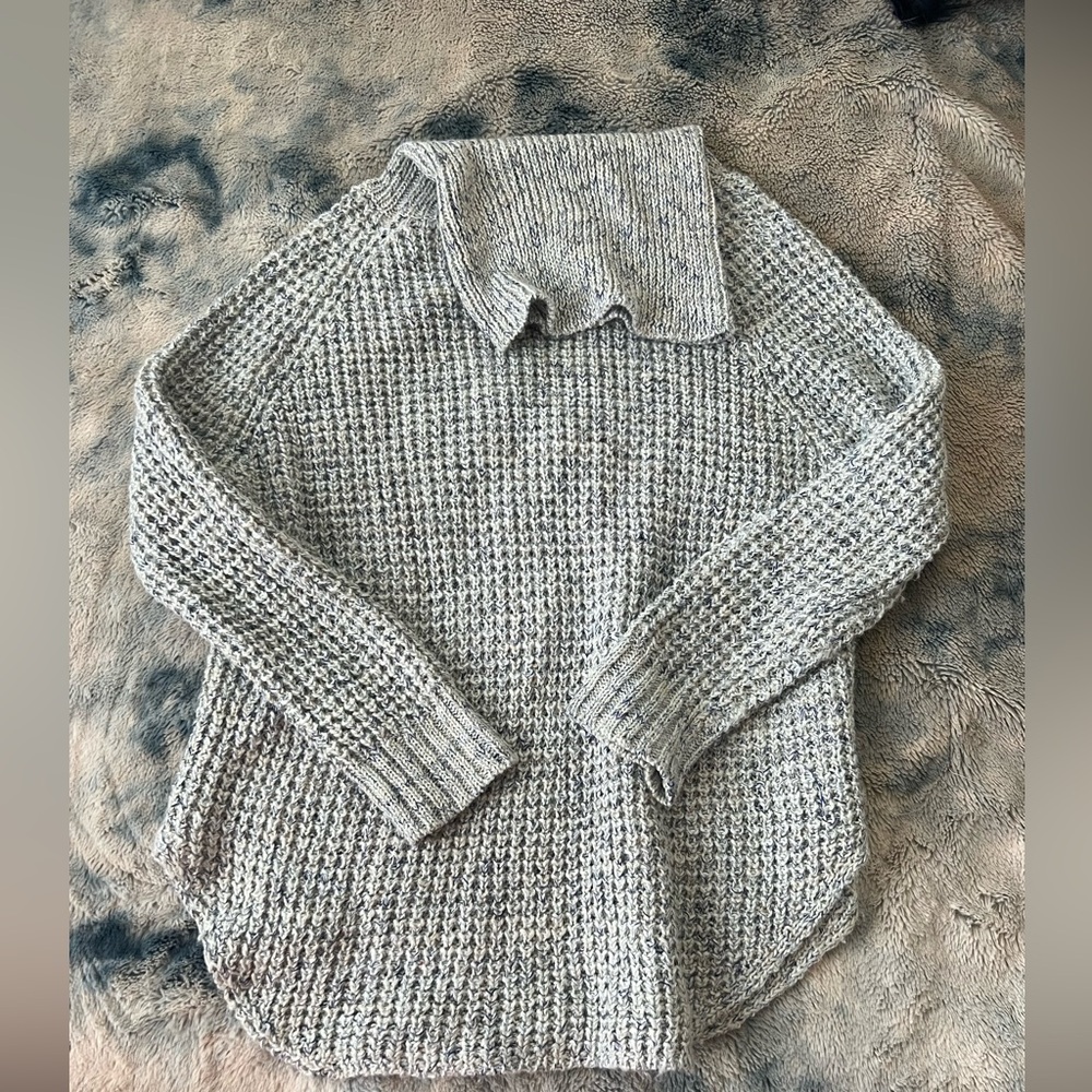 Free People Light Blue slouchy turtleneck  Sweater